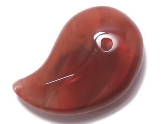 天然石 勾玉 M カーネリアン 天然石勾玉 バラ売り 現代勾玉 勾玉