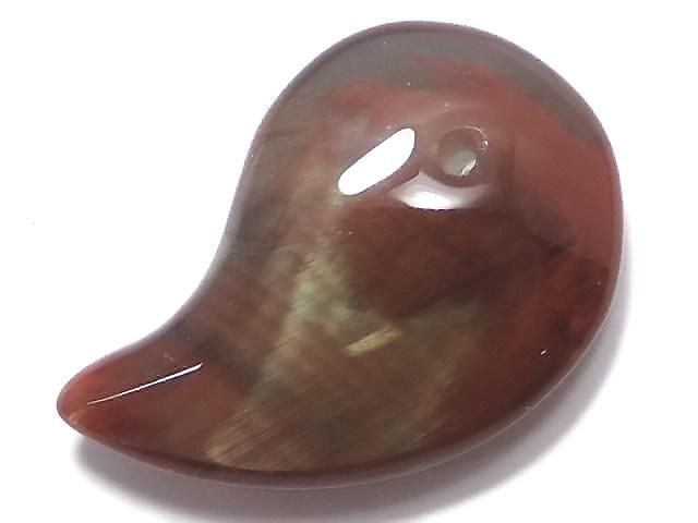 【動画】【1点もの】宝石質チベット産アンデシンAAA 勾玉 1個 NO.13の画像