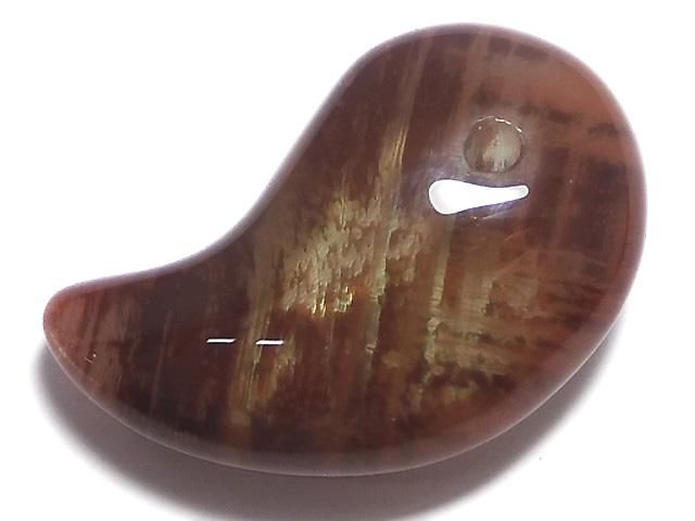 【動画】【1点もの】宝石質チベット産アンデシンAAA 勾玉 1個 NO.27の画像