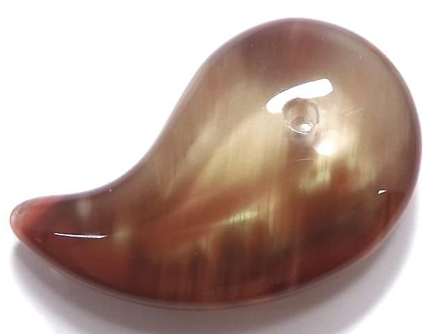 【動画】【1点もの】宝石質チベット産アンデシンAAA 勾玉 1個 NO.28の画像