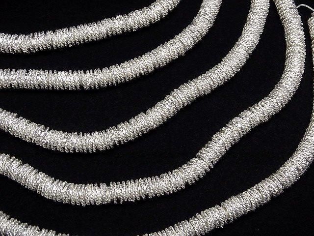 コッパー(銅) ビーズキャップ8×8×4mm シルバーコーティング 1/4連~1連(約18cm) サムネイル4