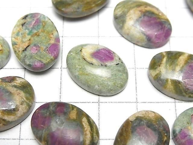 【動画】ルビーインフックサイト オーバル カボション18×13mm 2個 サムネイル2