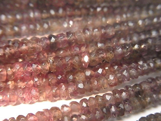 【動画】【素晴らしい輝き】宝石質カラーチェンジガーネットAA++ ボタンカット 半連/1連(約38cm)の画像