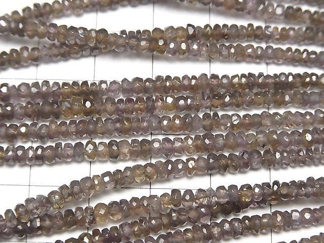 【動画】【素晴らしい輝き】宝石質カラーチェンジガーネットAA++ ボタンカット 半連/1連(約38cm) サムネイル3