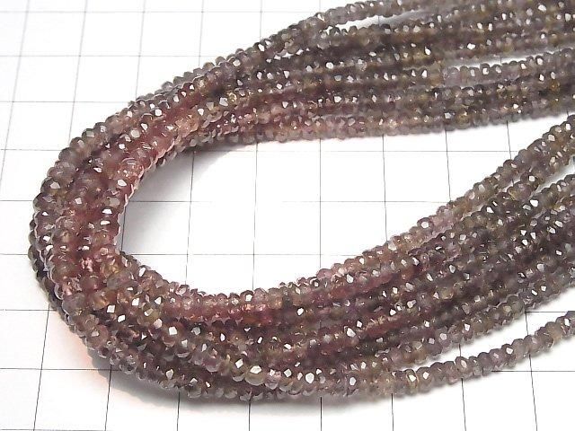 【動画】【素晴らしい輝き】宝石質カラーチェンジガーネットAA++ ボタンカット 半連/1連(約38cm) サムネイル4
