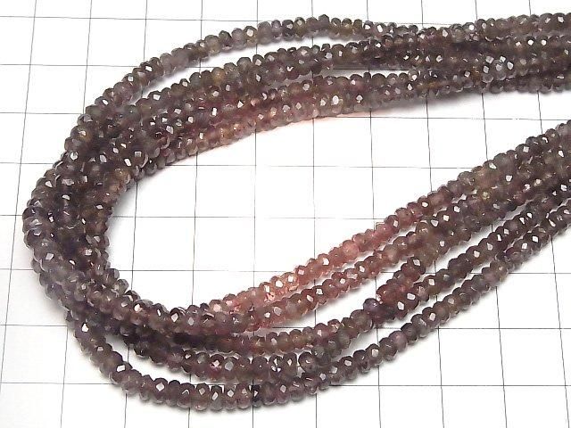 【動画】【素晴らしい輝き】宝石質カラーチェンジガーネットAA++ ボタンカット 半連/1連(約38cm) サムネイル4
