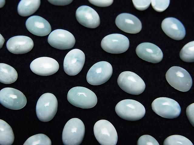 【動画】ラリマーAA オーバル カボション6×4mm 10個の画像