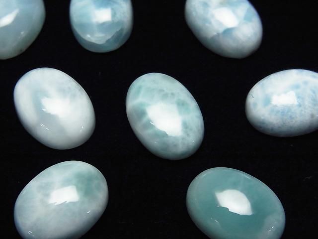 【動画】ラリマーAA オーバル カボション14×10mm 2個の画像