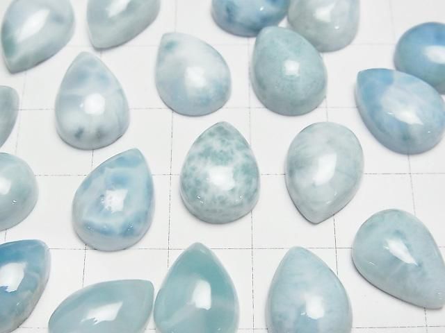 【動画】ラリマーAA ペアシェイプ カボション14×10mm 2個 サムネイル2