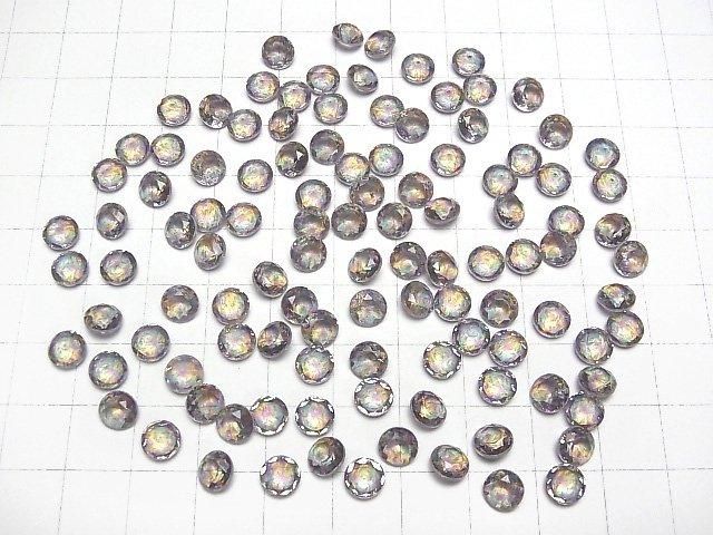 【動画】ダブレットクリスタルAAA ルース ラウンドファセットカット6×6mm 【グリーン/スプラッシュ】 3個 サムネイル4