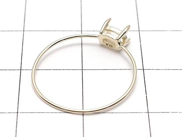 【動画】【日本製】【K10 Yellow Gold】リング空枠(爪留め)横向きオーバルファセットカット5×3mm用 1個 サムネイル3