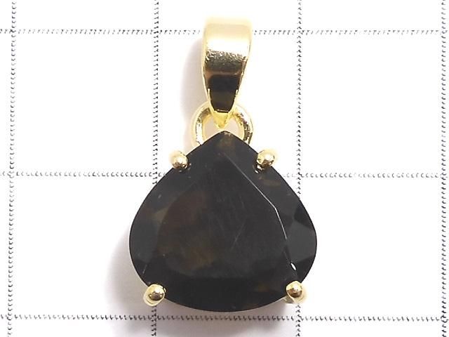 【動画】【1点もの】モルダバイトAAA ファセットカットペンダントトップ 18KGP製 NO.35 サムネイル2