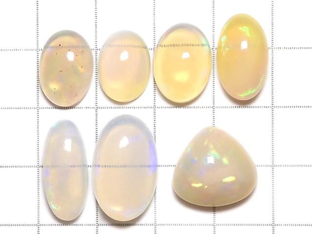 【動画】【1点もの】宝石質エチオピア産オパールAAA ルース 7個セット NO.526 サムネイル2