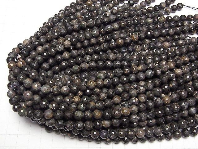 【動画】【素晴らしい輝き】マトリックスオパールAA++ 128面ラウンドカット7.5mm 半連/1連(約36cm) サムネイル4