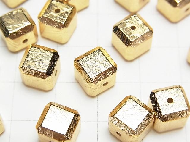 【動画】メテオライト(ムオニナルスタ隕石) キューブ6mm・8mm・10mm イエローゴールド NO.1 1粒 サムネイル2