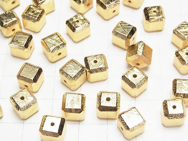 【動画】メテオライト(ムオニナルスタ隕石) キューブ6mm・8mm・10mm イエローゴールド NO.1 1粒 サムネイル3