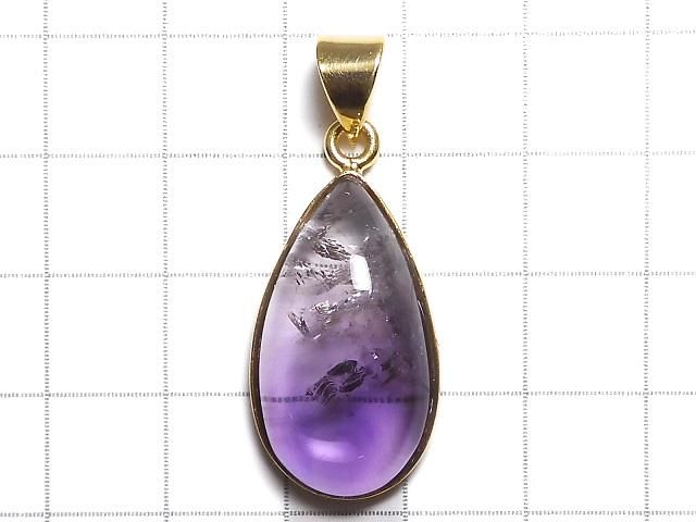 【動画】【1点もの】宝石質バイカラーアメジストAAA- ペンダントトップ 18KGP製 NO.50 サムネイル2