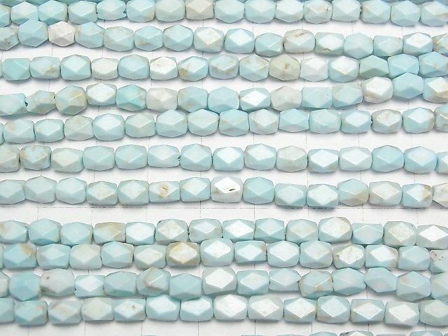 【動画】マグネサイトターコイズ レクタングルチューブカット6×5×5mm 1連(約34cm) サムネイル3