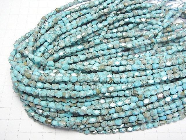 【動画】マグネサイトターコイズ レクタングルチューブカット5×4×4mm 1連(約34cm) サムネイル4