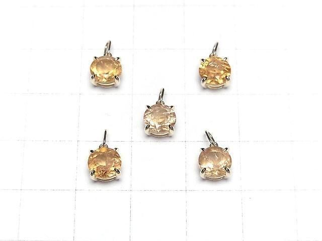 【動画】【日本製】宝石質インペリアルトパーズAAA- ペンダントトップ6×6×4mm 【K10 Yellow Gold】 1個 サムネイル4