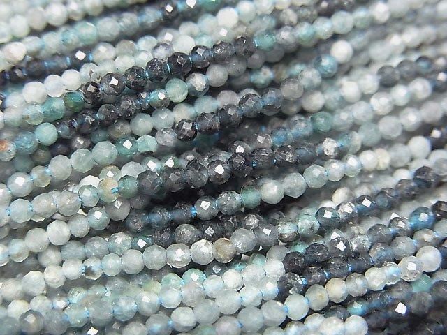 【動画】【素晴らしい輝き】グランディディエライトAA+ ラウンドカット2mm 1連(約30cm)の画像
