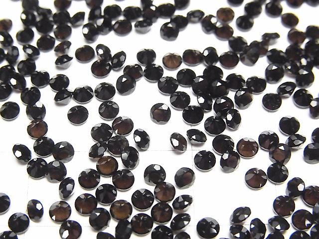 【動画】宝石質スモーキークォーツAAA ルース ラウンドファセットカット3×3mm 10粒 サムネイル2