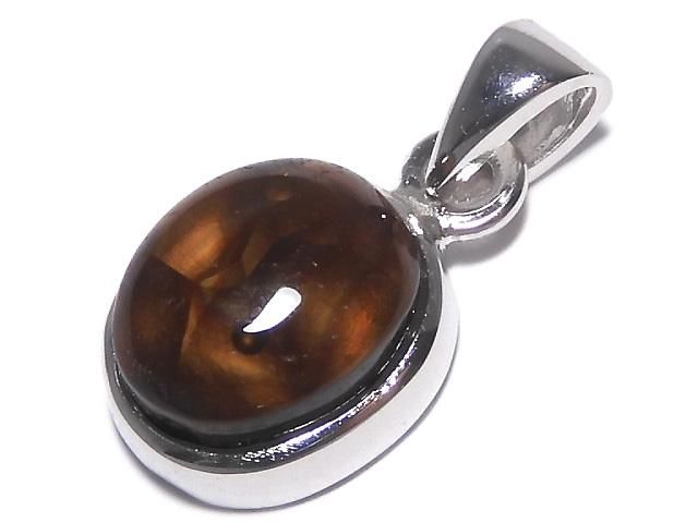 【動画】【1点もの】メキシコ産ファイヤーアゲートAAA- ペンダントトップ SILVER925製 NO.21の画像