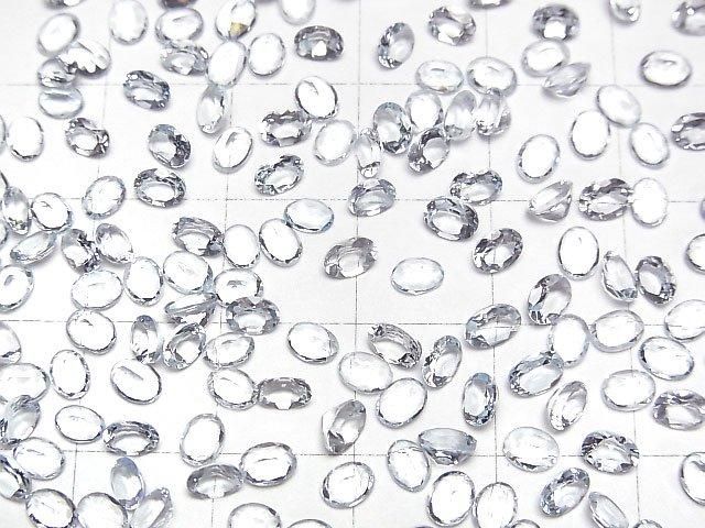 【動画】宝石質アクアマリンAAA ルース オーバルファセットカット4×3mm 5粒 サムネイル3