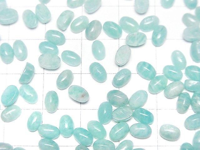 【動画】アマゾナイトAA++ オーバル カボション6×4mm 10個 サムネイル3