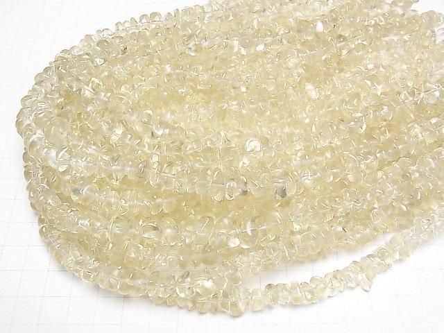 【動画】ゴールデンラブラドライトAAA チップ(ミニタンブル) 1連(約37cm) サムネイル4