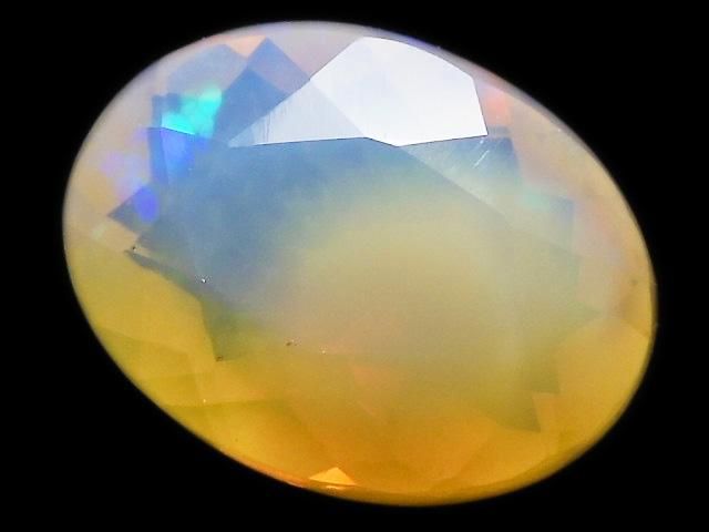 【動画】【1点もの】宝石質エチオピア産オパールAAA ルース ファセットカット 1粒 NO.172の画像