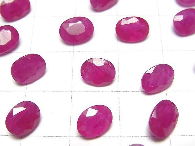【動画】ルビーAAA- ルース オーバルファセットカット8×6mm 1粒 サムネイル2