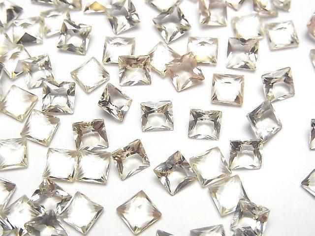 【動画】宝石質オレゴンサンストーンAAA ルース プリンセスカット5×5mm 2粒の画像