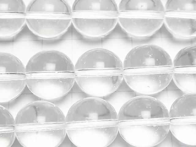 【動画】クリスタル(溶錬水晶)AAA ラウンド16mm 1連(約34cm) サムネイル2