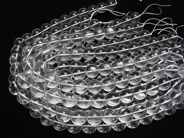 【動画】クリスタル(溶錬水晶)AAA ラウンド16mm 1連(約34cm) サムネイル4