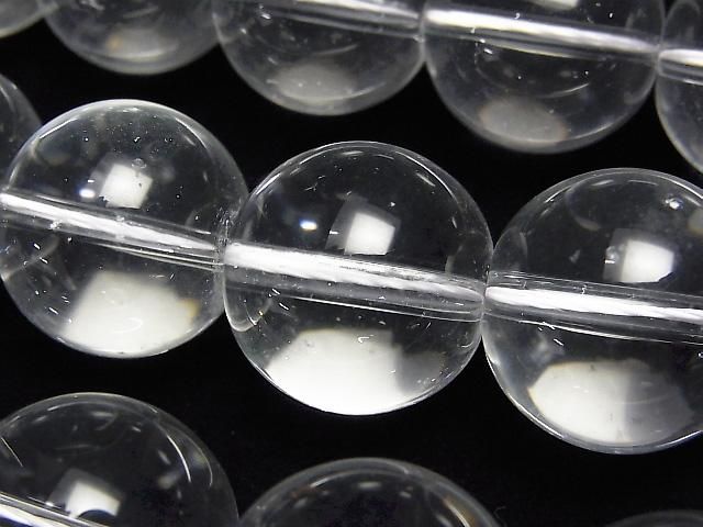 【動画】クリスタル(溶錬水晶)AAA ラウンド20mm 1連(約34cm)の画像