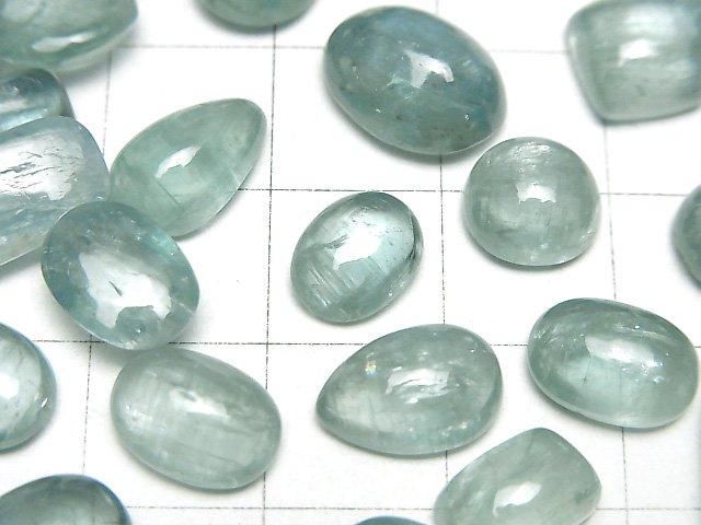 【動画】宝石質アクアカイヤナイトAA++ ミックスシェイプ カボション 3個 サムネイル2