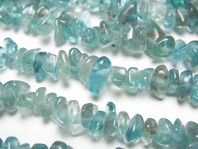 【動画】アパタイトAA++ チップ(ミニタンブル) 1連(約36cm)の画像