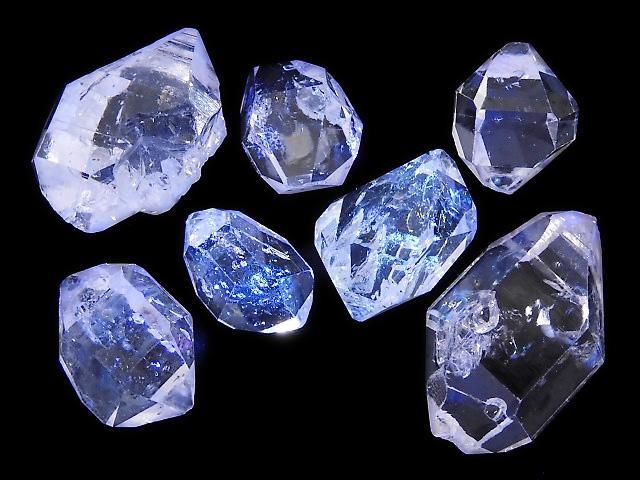 【動画】【1点もの】NY産ハーキマーダイヤモンドAAA- ルース ラフ 7個セット NO.18の画像