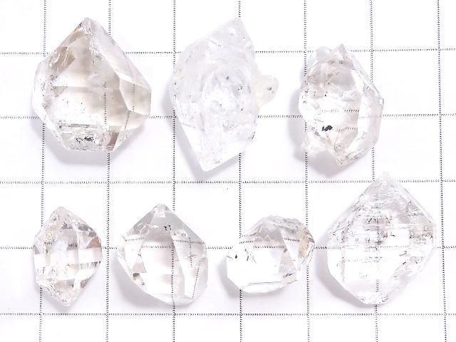 【動画】【1点もの】NY産ハーキマーダイヤモンドAAA- ルース ラフ 7個セット NO.24 サムネイル2