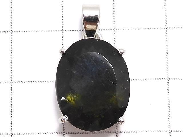 【動画】【1点もの】モルダバイトAAA ファセットカットペンダントトップ SILVER925製 NO.49 サムネイル2