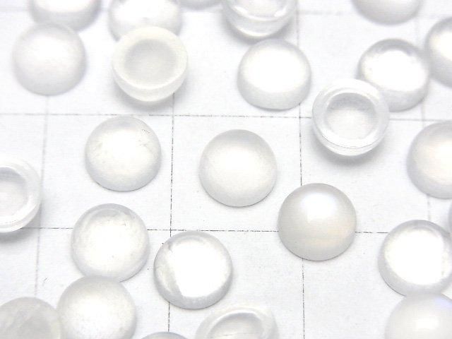 【動画】ロイヤルブルームーンストーンAA++ ラウンド カボション6×6mm 3個 サムネイル2