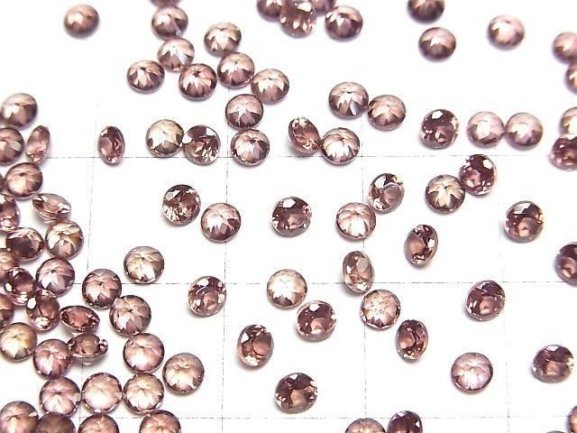 【動画】宝石質レディッシュブラウンジルコンAAA ルース ラウンドファセットカット3×3mm 3粒 サムネイル2