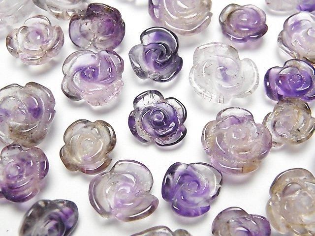 【動画】エレスチャルクォーツAA++ 薔薇モチーフ 中央穴 5個の画像