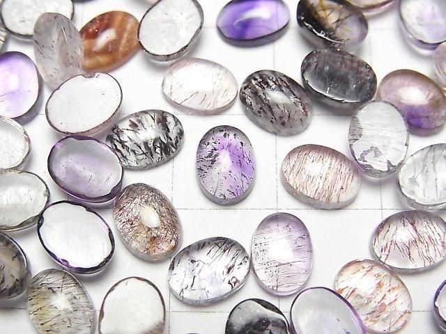 【動画】エレスチャルクォーツAAA- オーバル カボション8×6mm 3個 サムネイル2