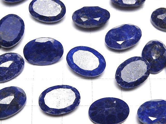 【動画】ラピスラズリAA++ ルース オーバルファセットカット14×10mm 2粒 サムネイル3