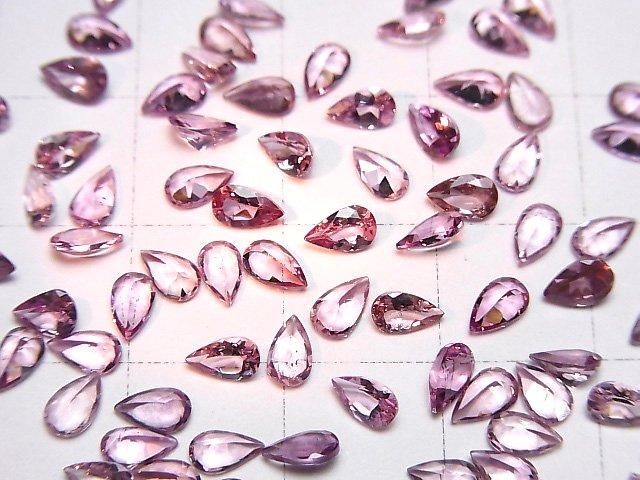 【動画】宝石質カラーチェンジガーネットAAA ルース ペアシェイプファセットカット5×3mm 3粒 サムネイル4