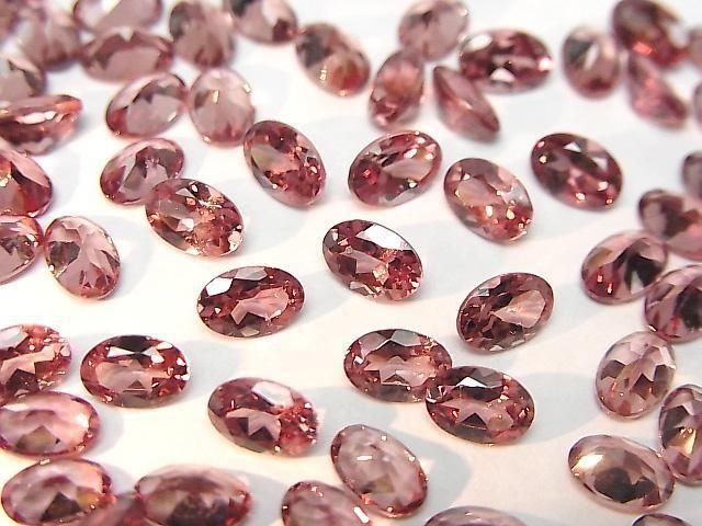 【動画】宝石質カラーチェンジガーネットAAA ルース オーバルファセットカット6×4mm 2粒の画像