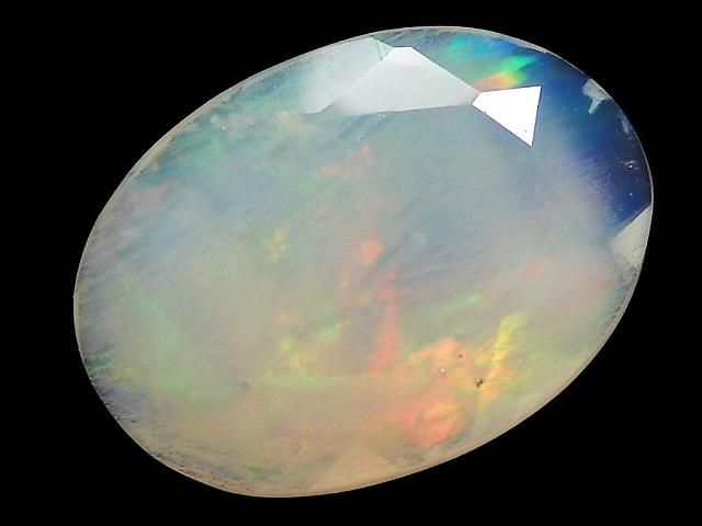 【動画】【1点もの】宝石質エチオピア産オパールAAA ルース ファセットカット 1粒 NO.191の画像