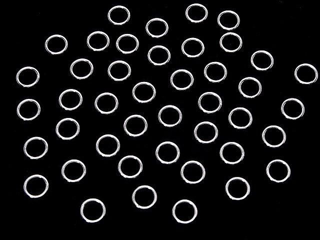 Silver925 丸カン(クローズタイプ) 【4mm】【5mm】【6mm】【8mm】 ロジウム 5個 サムネイル4